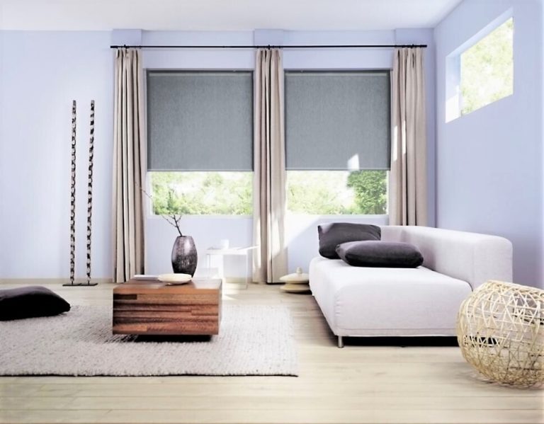 Рулонные шторы в интерьере квартиры